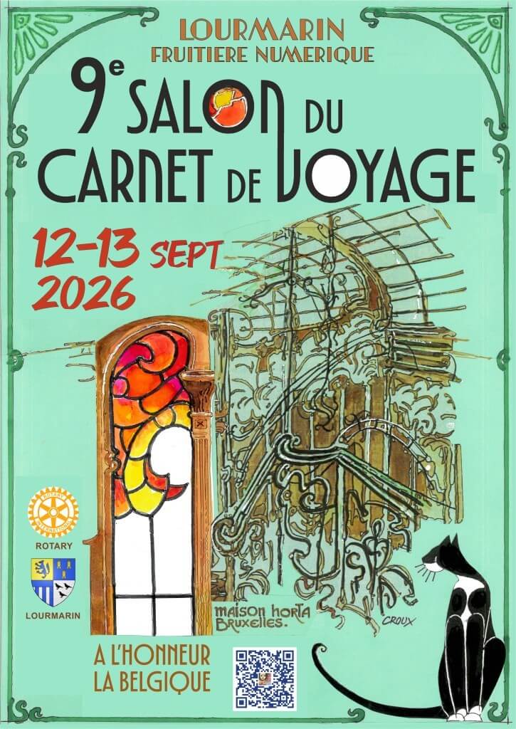 Sonia Privat au 9e Salon du Carnet de Voyage de Lourmarin